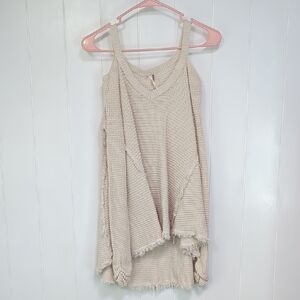Free People Moonshine Cream Knit Sleeveless Top